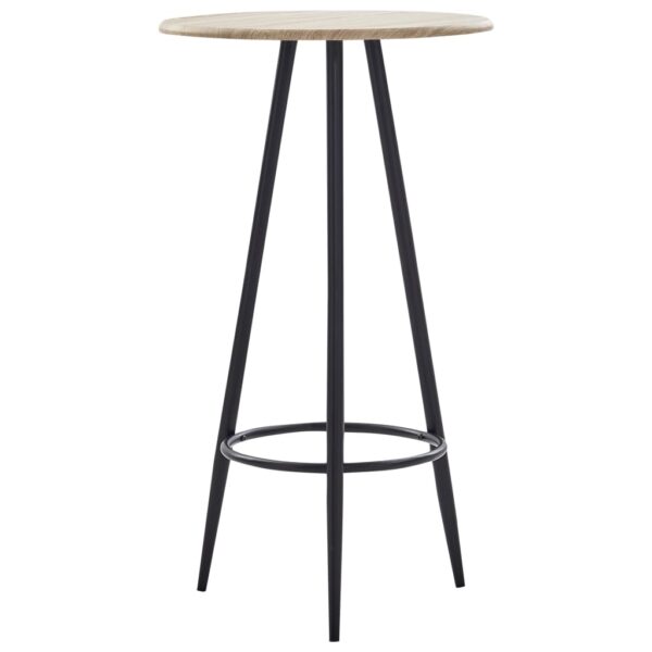 vidaXL barbord 60 x 107,5 cm MDF egetræsfarvet