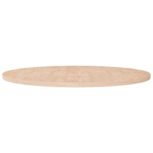 vidaXL rund bordplade Ø90x2,5 cm ubehandlet massivt egetræ