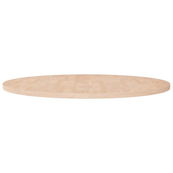 vidaXL rund bordplade Ø90x2,5 cm ubehandlet massivt egetræ