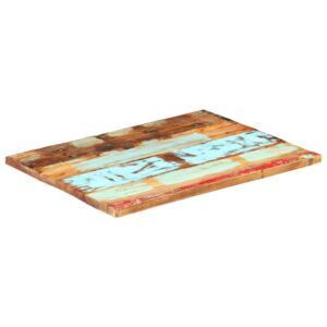 vidaXL bordplade 60x90 cm 25-27 mm rektangulær massivt genbrugstræ
