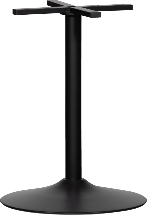 Bistro Round tube, Bordben til barbord eller cafebord, mat sort, H72x54x54 cm, metal