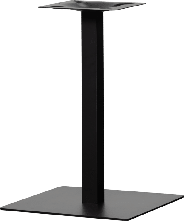 Bistro Square tube, Bordben til barbord eller cafebord, mat sort, H72x50x50 cm, metal