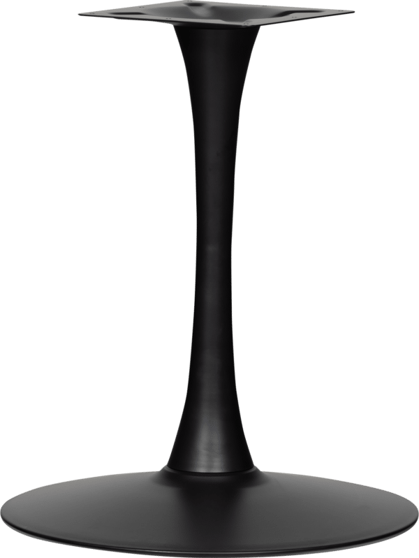 Bistro Trumpet, Bordben til barbord eller cafebord, mat sort, H72x60x60 cm, metal