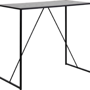 Alira, Barbord, Ask sort, Melamin (H: 105 x B: 120 x D: 60)
