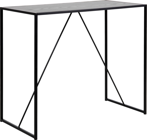 Alira, Barbord, Ask sort, Melamin (H: 105 x B: 120 x D: 60)