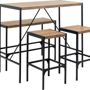 Kaelira, Barbord, Mat rustik eg, Melamin (H: 105 x B: 120 x D: 60)