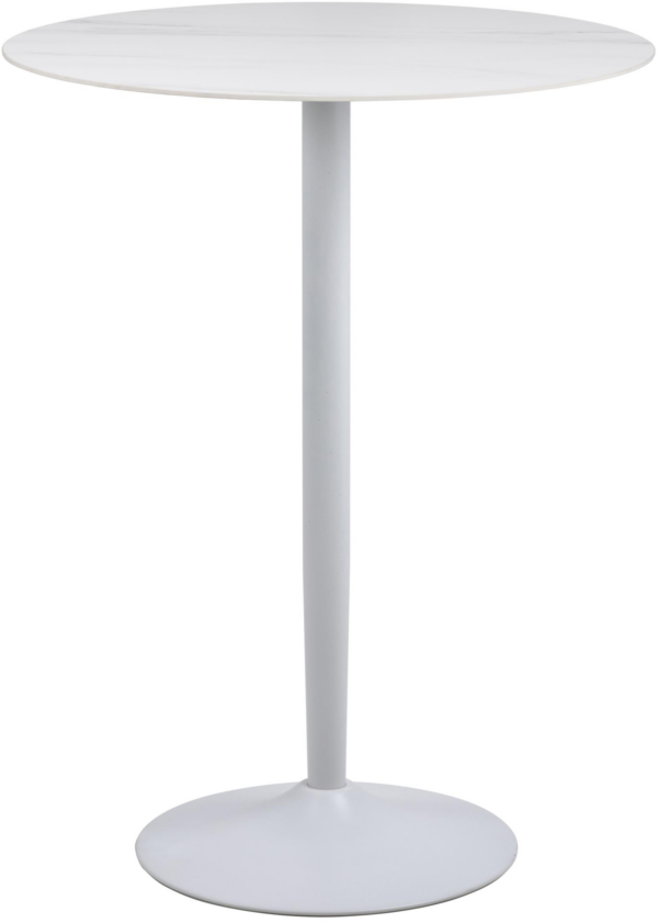 Kalina, Barbord, Hvid Unico, Keramik (H: 105 x B: 80 x D: 80)